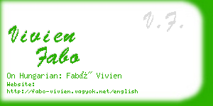 vivien fabo business card